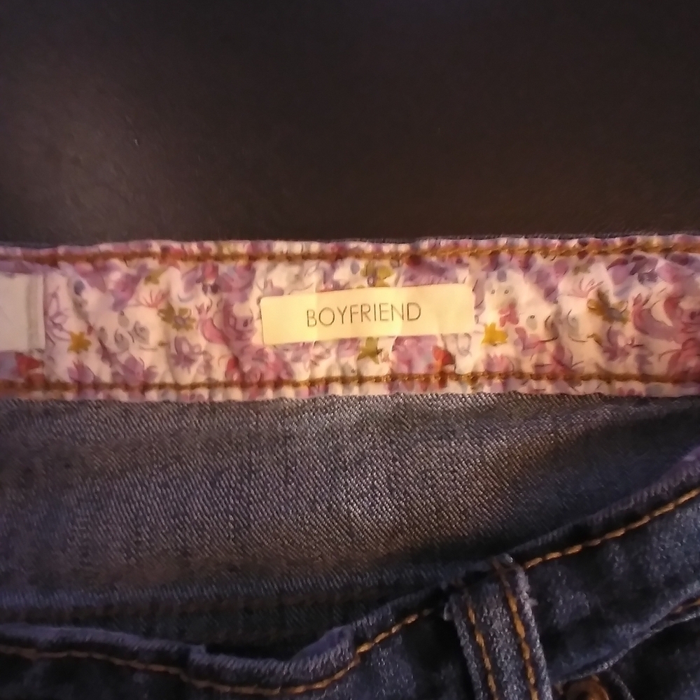 Vintage America Womens Denim Jean Boyfriend Size 14 Short Casual - Picture 8 of 9